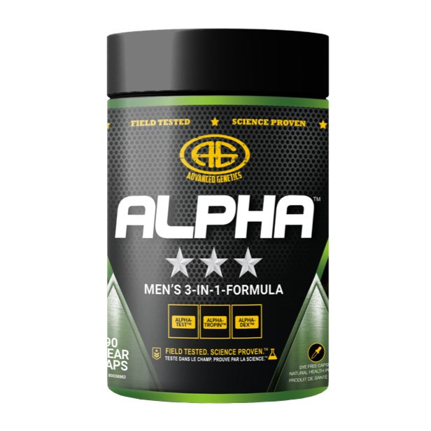 Advanced Genetics | Alpha | Men's 3-In-1 Formula | 90 Caps