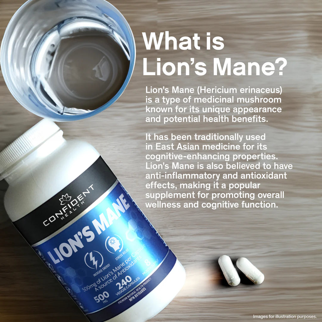 Confident Health | Lions Mane Extract | 500mg