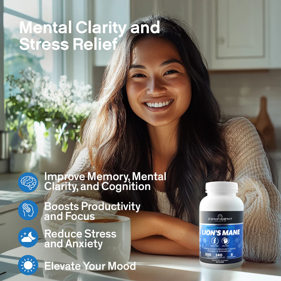 Confident Health | Lions Mane Extract | 500mg
