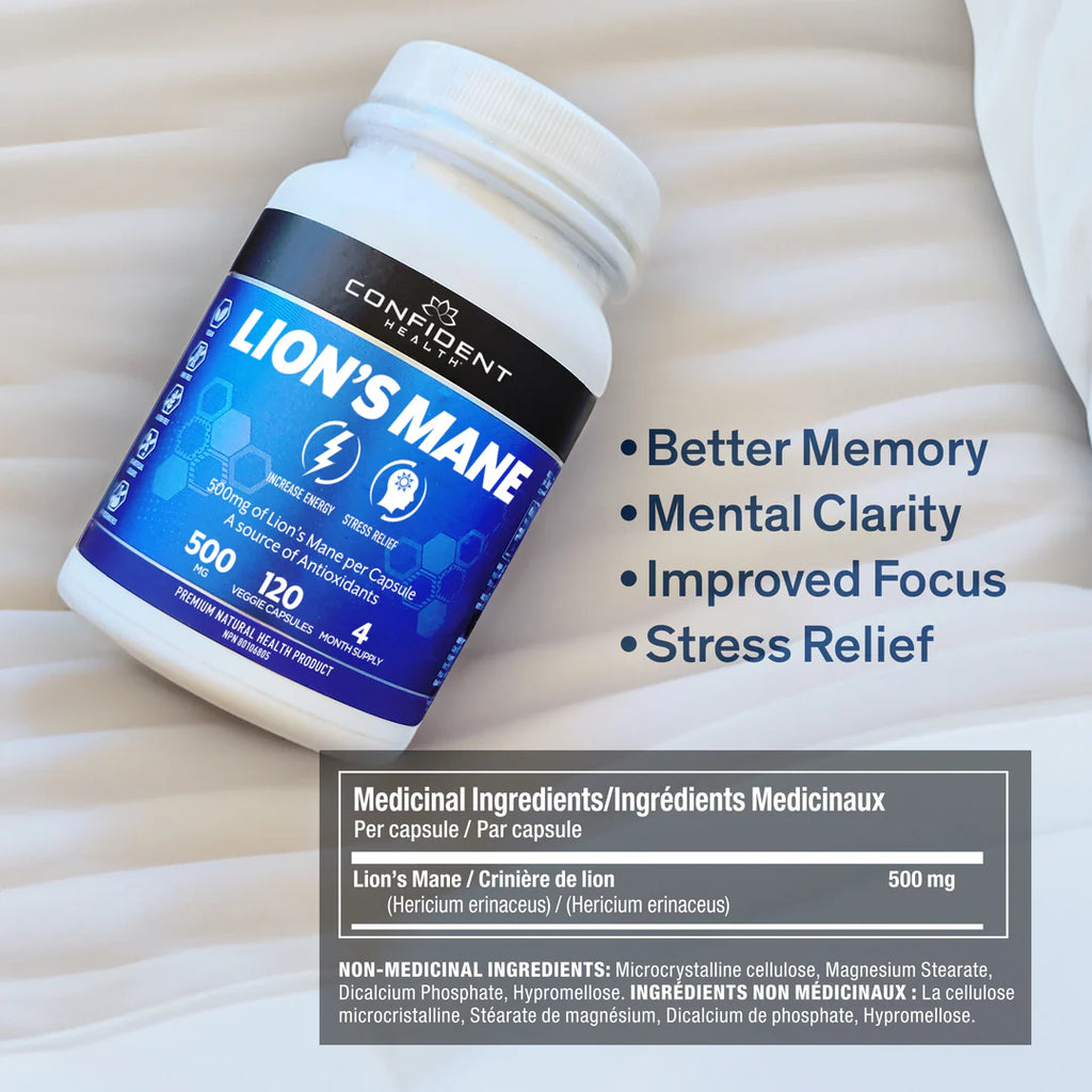 Confident Health | Lions Mane Extract | 500mg
