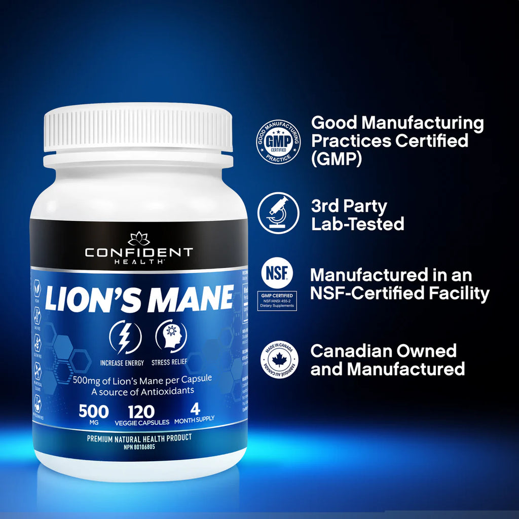 Confident Health | Lions Mane Extract | 500mg