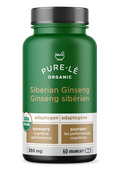 Pure-Le | Siberian Ginseng | Adaptogen | 60 Organicaps