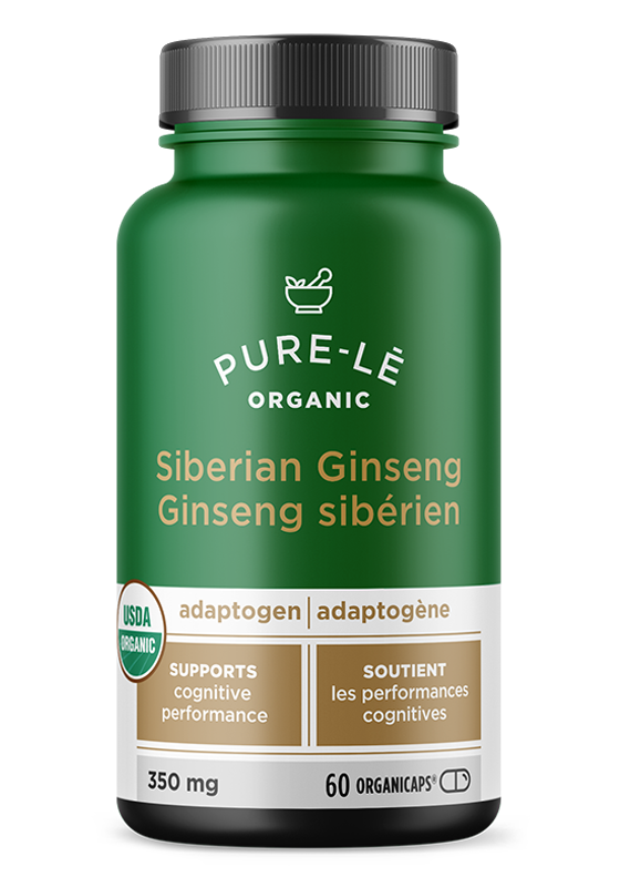 Pure-Le | Siberian Ginseng | Adaptogen | 60 Organicaps