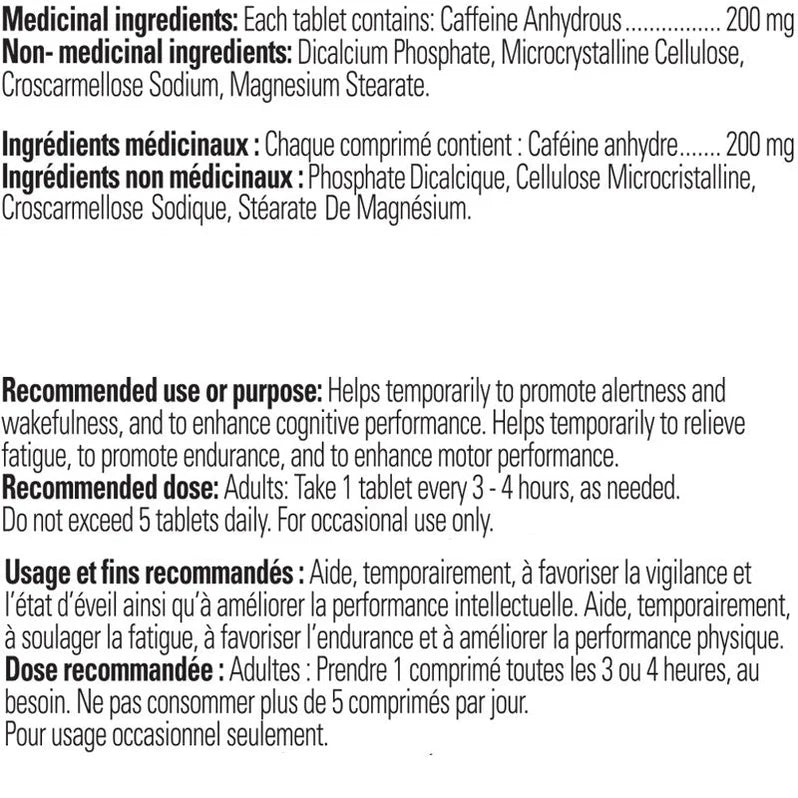 Synergenex | Caffeine Tablets | 200mg
