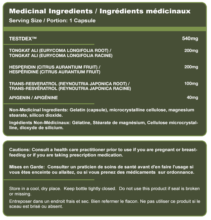Advanced Genetics | TestDex | E-Raser Matrix | 30 Caps