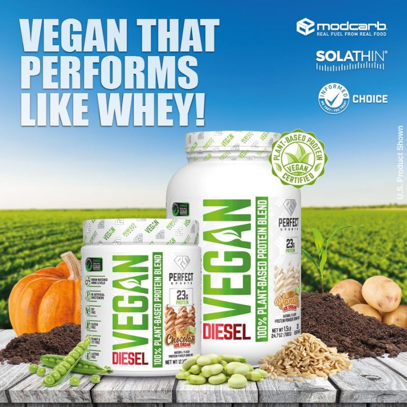 Perfect Sports | DIESEL® Vegan | 100% Plant-Based Protein | 350/750G - Image 3