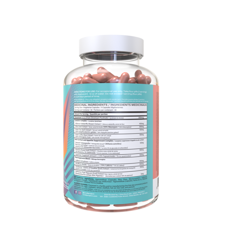 VNDL Project | Vibes | Smarter Fat Burning | 30 Servings - Image 2